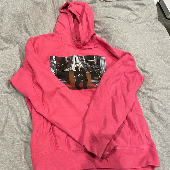 Hooded Sweatshirt Pink Scarface Hoodie Movie Vintage Scarface Tony